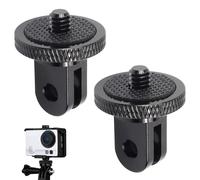 Tripod Mount Adapter for Gopro, 2 Packs CNC Aluminium Metal 1/4" -20 Conversion Adapter, Camera Tripod Mount Accessories for Gopro Hero 11 10 Insta360 X4 X3 Sony Xiaomi Yi and Other Action Cameras
