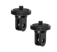 Tripod Mount Adapter for Gopro 2 Packs CNC Aluminium Metal 1/4" -20 Conversion Adapter Camera Tripod Mount Accessories for Gopro Hero 11 10 Insta360 X4 X3 Sony Xiaomi Yi and Other Action Cameras