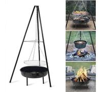 Tripod Outdoor Fire Pit Bbq Bowl Round Garden Patio Large Barbecue Grill Tool
