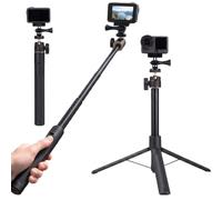 Tripod Selfie Stick 150 cm - Invisible Selfie Stick Compatible with Most Action Cameras DJI, Insta360, GoPro, Selfie Tripod for Vlogs, Travel, Hiking, Skiing, Group Photos