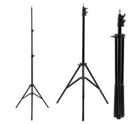 Maclean MC-163 Stativ für 12" Ringlicht Regulierbare Höhe 62-190 cm Lampenstativ 3kg Traglast Lichtstativ