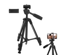 Tripod Stand - Phone Holder, Extendable Camera Base | Adjustable Telescopic Grip Mount Configuration that Supports Stable Recording and Creating