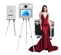Tripod Stand Photo Booth Machine,15.6inch Photo Booth with Mini PC,Portable Photo Booth Perfect for Wedding,Halloween,Party,Events (Photo Booth Machine)
