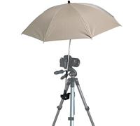 Tripod Umbrella with 360° Clamp, All-Weather Studio & Outdoor Photography, Filming, Observation (White)