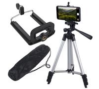 Tripod with mount foldable adjustable height Maclean MC164 carrying bag