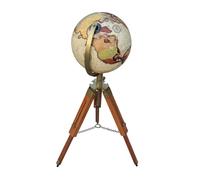 Tripod World Globe Wooden Stand. 36 Inches Tall Antique World Globe With Stand