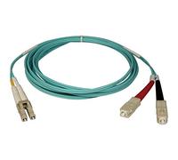Tripp Lite 10Gb Duplex Multimode 50/125 OM3 LSZH Fiber Patch Cable (LC/SC) - Aqua, 10M (33-ft.)(N816-10M)