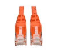 Tripp Lite 15ft Cat6 Gigabit Ethernet Snagless Molded Patch Cable UTP Orange RJ45 M/M 15' (N201-015-OR)