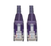 Tripp Lite 15ft Cat6 Gigabit Ethernet Snagless Molded Patch Cable UTP Purple RJ45 M/M 15' (N201-015-PU)