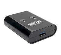 Tripp Lite 2 Port USB Switch, USB 3.0 Peripheral Switch, SuperSpeed 5 Gbps, Black, 3 Year Warranty (U359-002)