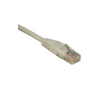 Tripp Lite 3.05 m Cat5e / Cat5 350 MHz Snagless Molded UTP Patch Cable RJ45 M/M White (N002-010-WH)