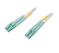 Tripp Lite 3M 10Gb/100Gb Duplex Multimode 50/125 OM4 LSZH Fiber Patch Cable LC/LC Aqua (N820-03M-OM4)