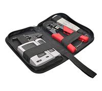 Tripp Lite 4-Piece Network Installer Tool Kit, Cable Tester, Crimper, LSA Punchdown Tool & Stripper RJ11 RJ12 RJ45 (T016-004-K)