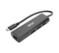 Tripp Lite 4-Port USB-C Hub, USB-C to 4x USB-A Ports, USB 3.0, Black (U460-004-4AB)