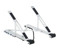 Tripp Lite 4-Port USB-C Hub with Laptop Stand - USB 3.2 Gen 1, 4 USB-A Ports, Thunderbolt 3, 100W PD Charging, Silver (U460-ST4-4A-C)