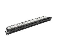 Tripp Lite 48-Port 1U Rack-Mount Cat5 Cat5e Patch Panel, 110, RJ45, Ethernet (N052-048-1U)