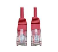 Tripp Lite 7.62 m Cat5e / Cat5 350 MHz Snagless Molded UTP Patch Cable RJ45 M/M Red (N002-025-RD)