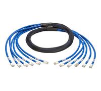 Tripp Lite Augmented Cat6/Cat6a Pre-Terminated Copper Trunk Bundle, (6x) RJ45 (M/M), 15 ft. (N261-015-6MM-BL)