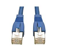 Tripp Lite Augmented CAT6a Shielded STP Snagless Patch Cable RJ45 M/M, Blue, 0.31 m (N262-001-BL)