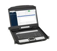 Tripp Lite B021-SWHD-K 1U Rack-Mount Short-Depth HDMI KVM Console KVM Switch with 18.5 in. LCD