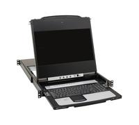 Tripp Lite B030-DP08-17D 8-Port NetDirector DisplayPort KVM Switch Console with 17 in. LCD Dual Rail 1U Rack-Mount