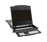 Tripp Lite B030-DP16-17D NetDirector 16-Port DisplayPort KVM Switch Console with 17 in. LCD, Dual Rail, 1U Rack-Mount