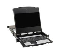 Tripp Lite B030-DP16-17DIP NetDirector 16-Port DisplayPort KVM Switch Console with 17 in. LCD, IP Remote Access, Dual Rail, 1U Rack-Mount