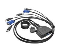 Tripp Lite B032-VU2 2-Port USB/VGA Cable KVM Switch with Cables and USB Peripheral Sharing