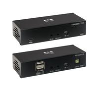 Tripp Lite B127A-1A1-BDBD DisplayPort over Cat6 Extender Kit, KVM Support, USB, 4K, DP1.2a, PoC, HDCP 2.2, 230 ft. (70 m), TAA