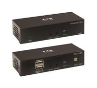 Tripp Lite B127A-1A1-BHBH HDMI over Cat6 Extender Kit, KVM Support, 4K 60Hz, 4:4:4, USB/IR, PoC, HDR, HDCP 2.2, 230 ft., TAA