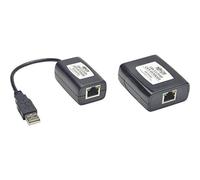 TRIPP LITE B203-101-PNP 1-Port USB 2.0 over Cat5 Cat6 Extender Hub Transmitter and Receiver,Black