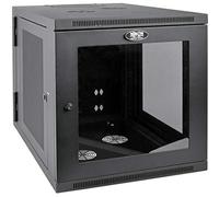 Tripp Lite by Eaton SmartRack 12U Server-Depth Wall-Mount Small Rack Enclosure, Clear Acrylic Window, Hinged Back (Black) (SRW12US33G)