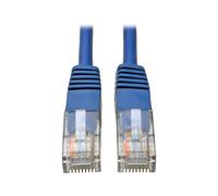 Tripp Lite Cat5 Cat5e Molded Patch Cable 350Mhz UTP Blue RJ45 M/M 75ft 75'(N002-075-BL)