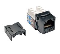 TRIPP LITE Cat6 Cat5e 110 Style Punch Down Keystone Jack, Black, 10-Pack (N238-010-BK)