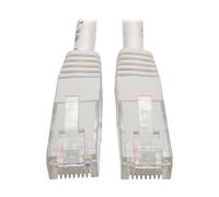 Tripp Lite Cat6 Cat5e Gigabit Molded Patch Cable 24 AWG RJ45 M/M 550MHz Premium White 20ft 20' (N200-020-WH)