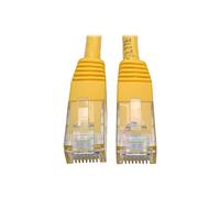Tripp Lite Cat6 Cat5e Gigabit Molded Patch Cable RJ45 M/M 550MHz, 7 ft., Yellow