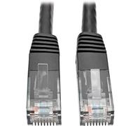 Tripp Lite Cat6 Cat5e Gigabit Molded Patch Cable RJ45 M/M 550MHz Black 35ft 35' (N200-035-BK)