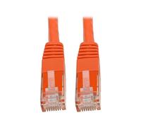 Tripp Lite Cat6 Cat5e Gigabit Molded Patch Cable RJ45 M/M 550Mhz Orange 100ft 100'(N200-100-OR)