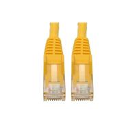 Tripp Lite Cat6 Gigabit Ethernet Snagless Molded Patch Cable, 24 AWG 550Mhz Premium UTP, Yellow GbE RJ45 M/M 6in 6" (N201-06N-YW)