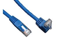 Tripp Lite Cat6 Gigabit Molded Patch Cable (RJ45 Right Angle Up M to RJ45 M) Blue, 3-ft.(N204-003-BL-UP)