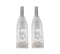 Tripp Lite Cat6 Gigabit Patch Cable, RJ45 M/M, Gigabit, Snagless, Molded, Slim, Gray, 3 ft. (N201-S03-GY)