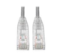 Tripp Lite Cat6 Gigabit Patch Cable Snagless RJ45 Molded Slim Gray 6in(N201-S6N-GY)