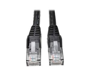 Tripp Lite Cat6 Gigabit Snagless Molded Patch Cable (RJ45 M/M) - Black 3.05 m / 10-ft. (N201-010-BK)
