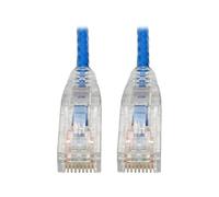 Tripp Lite Cat6 Gigabit Snagless Molded Slim UTP Patch Cable RJ45 M/M Blue 6in 6" (N201-S6N-BL)