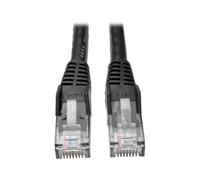 Tripp Lite N201-025-BK Cat6 Gigabit Snagless Molded (UTP) Ethernet Cable (RJ45 M/M) PoE Black 25 ft. (7.62 m)