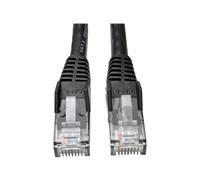 Tripp Lite Cat6 Gigabit Snagless Molded UTP Patch Cable RJ45 M/M Black, 9.14 m (N201-030-BK)