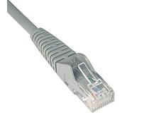 Tripp Lite Cat6 Gigabit Snagless Molded UTP Patch Cable RJ45 M/M Grey, 0.31 m (N201-001-GY)