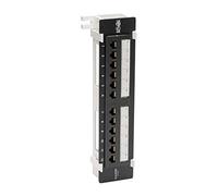 Tripp Lite Cat6 Wall-Mount PoE+ Compliant Patch Panel 12-Port 110/Krone 568A/B RJ45 Ethernet TAA (N250-P12)