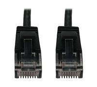 Tripp Lite Cat6a 10G Ethernet Cable, Snagless Molded Slim UTP Network Patch Cable (RJ45 M/M), Black, 6 inches / 15.2 Centimeters, Manufacturer's Warranty (N261-S6N-BK)