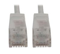 Tripp Lite Cat6a 10G Ethernet Cable, Snagless Molded Slim UTP Network Patch Cable (RJ45 M/M), White, 2 Feet / 0.6 Meters, Manufacturer's Warranty (N261-S02-WH)